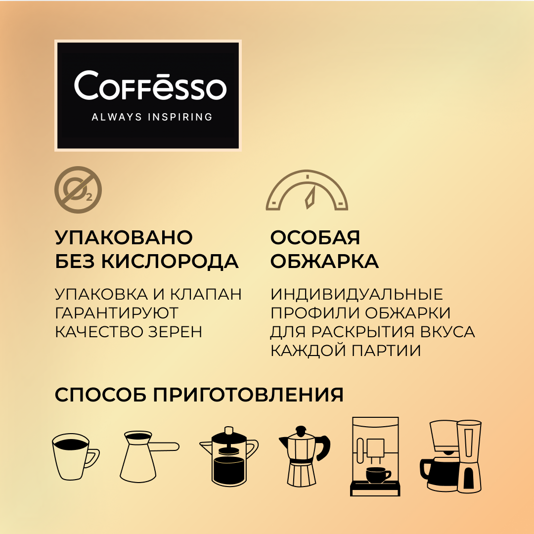 Кофе в зернах Coffesso (Коффессо) "MASSIMO" 1 кг