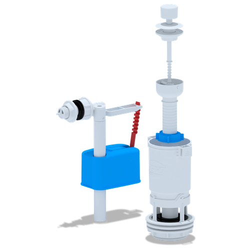 Комплект арматуры АНИ Пласт WC4050 однорежимная боковая белый набор с ниж под 1 2 пластик эконом кнопка метал wc6550m артикул 4100005173