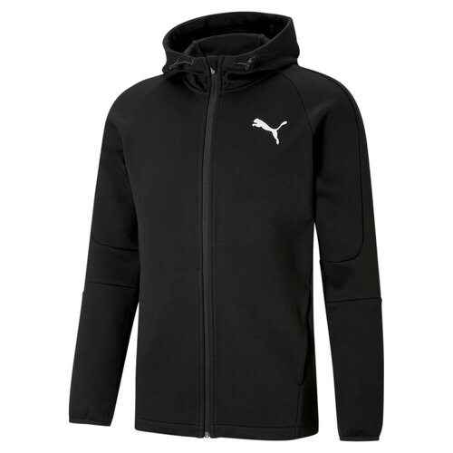 фото Толстовка puma evostripe full-zip men’s hoodie, размер m, черный