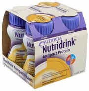 Nutridrink (Nutricia) Compact Protein, готовое к употреблению, 125 мл, банан, 4 шт.