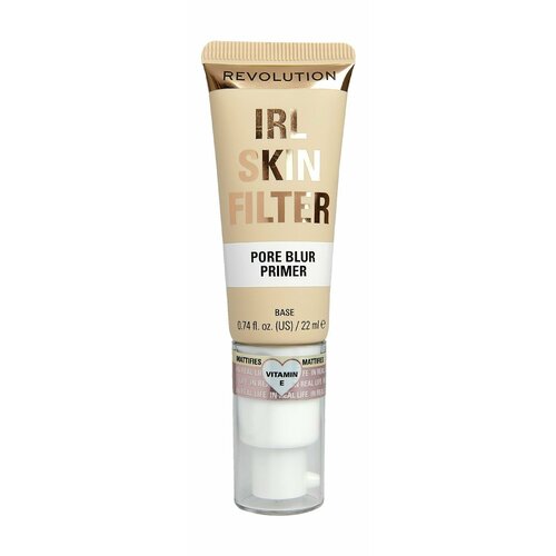 Выравнивающая база под макияж / Revolution Makeup IRL Skin Filter Pore Blur Primer праймер выравнивающий irl pore blur filter primer