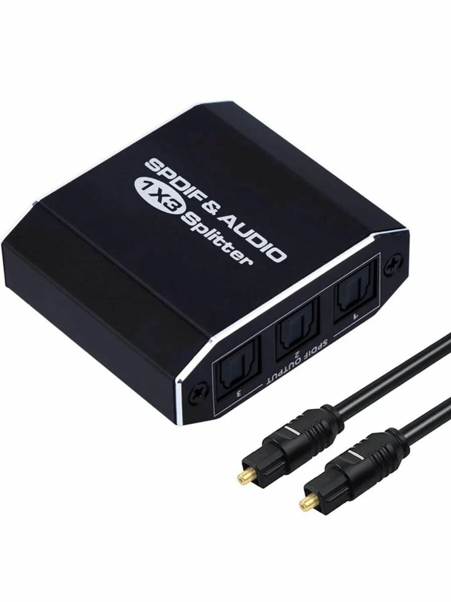 фото Оптический Тoslink spdif сплиттер 1-3