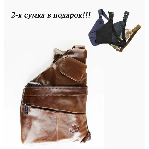 фото Сумка кросс-боди , фактура лаковая, коричневый degster