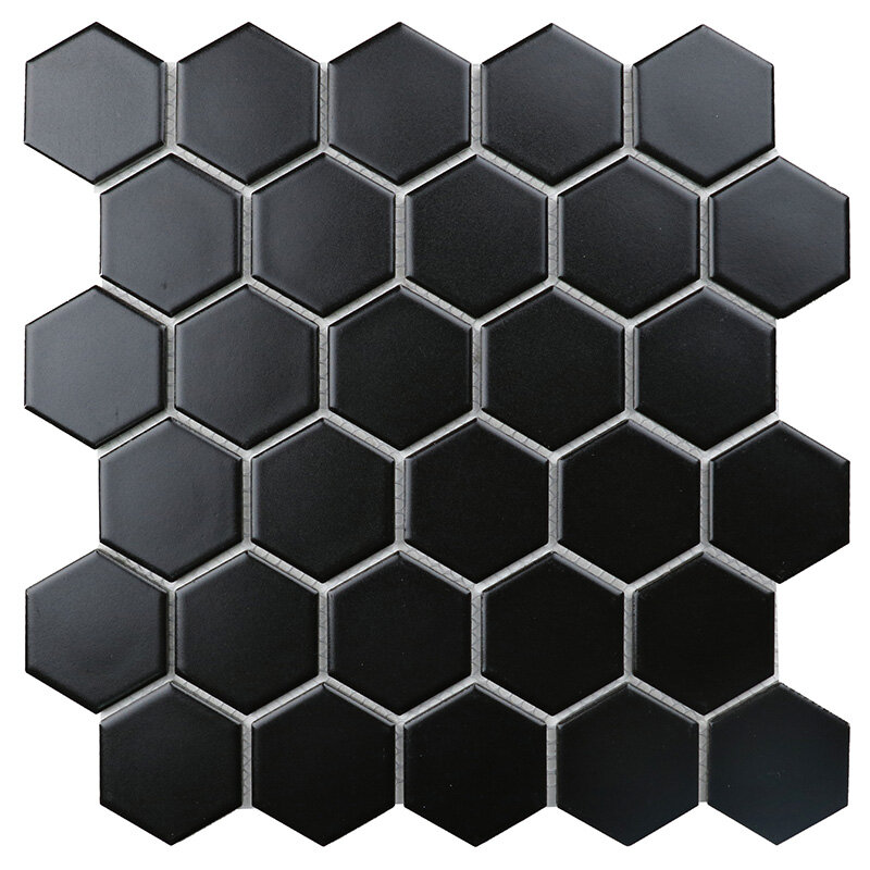 фото Мозаика STARMOSAIC HOMEWORK Hexagon small Black Matt IDL4810 27,8x26,5 (цена за 20 шт)