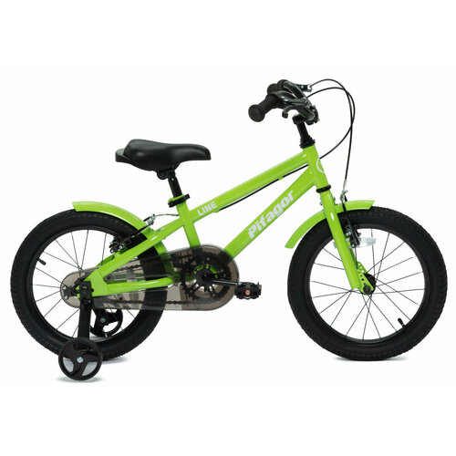 Детский велосипед Pifagor Line 16 2024 16 Светло-зеленый 100-120 см 13000₽