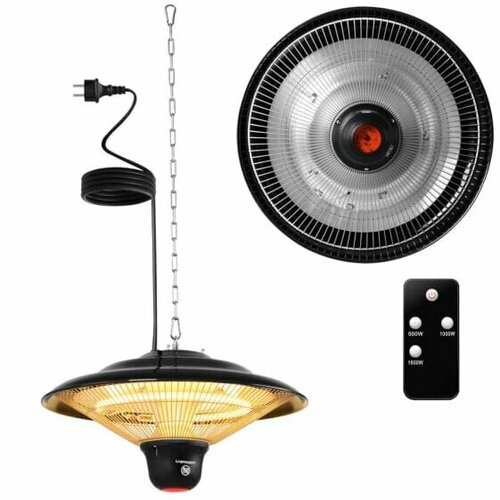 Lampa grzewcza tarasowa promiennik podczerwieni wiszcy 1500 W 1324400₽