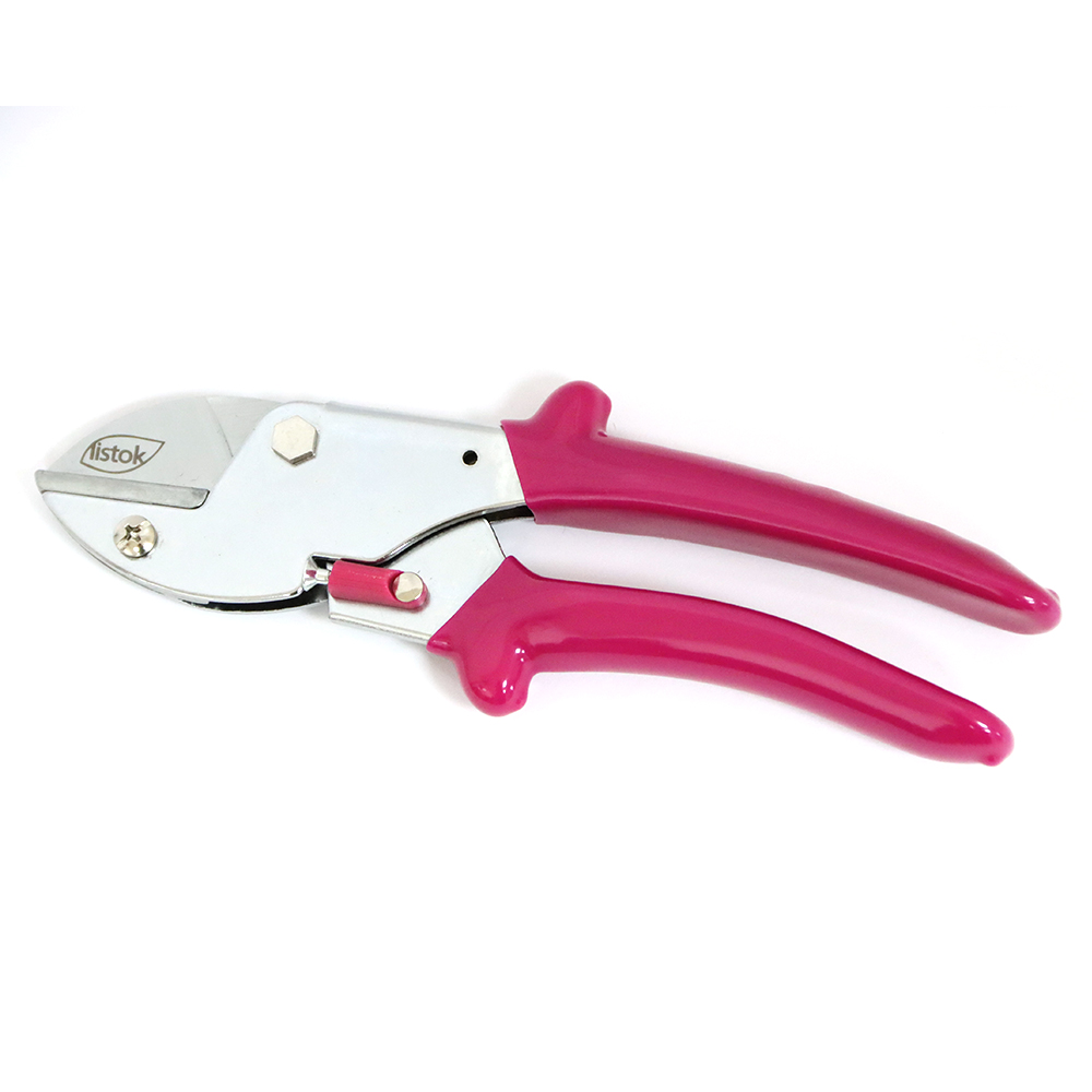 фото Секатор LISTOK японский САД упорный с наковальней /10/60