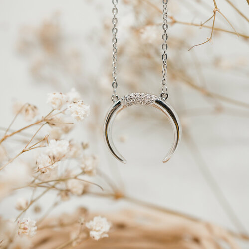 Колье Мастерица, серебро, 925 проба, фианит, длина 40 см., серебристый