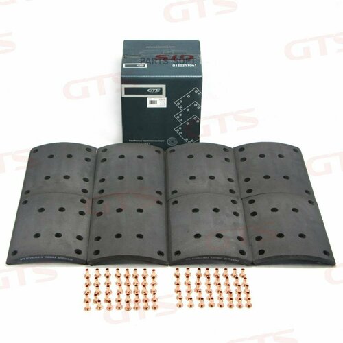 GTS G120211041 Барабанные тормозные накадки с уст комп 1 ремонтMANMERCEDES-BENZWVA 1949 13920₽