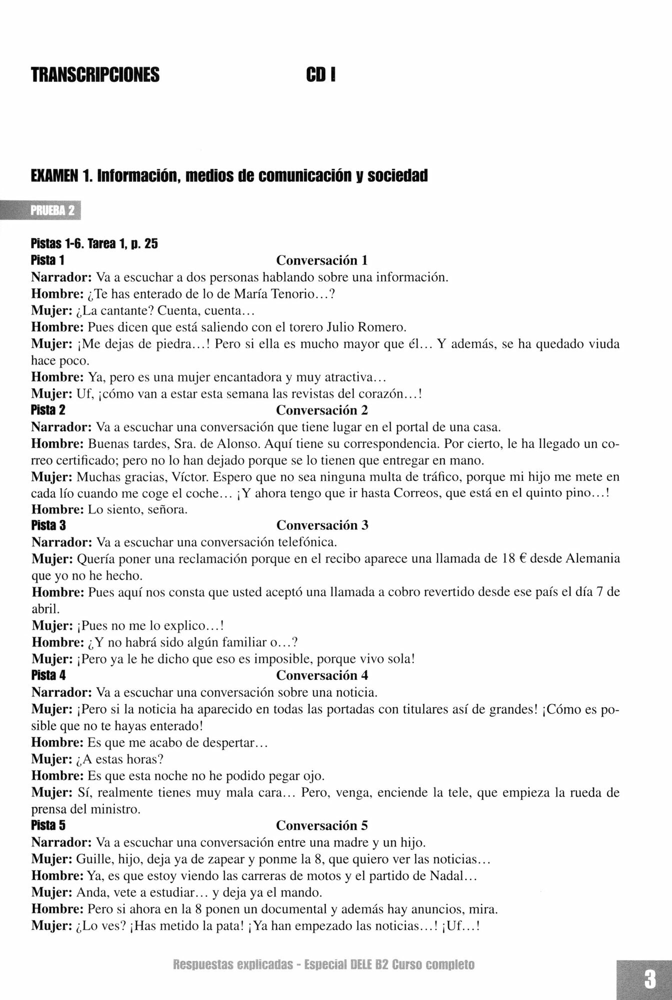 Especial DELE B2 curso completo. Libro de respuestas explicadas y transcripciones - фото №5