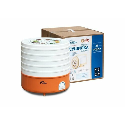 Сушка для фруктов и овощей Ротор СШ-002-06 5под 520Вт белый 578400₽