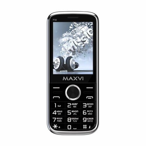 радио fm приемник maxvi pr 02 black MAXVI P30, 2 SIM, черный