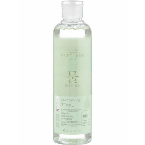 Estelare Тонер для лица Матирующий 10в1 с цинком, 250 мл