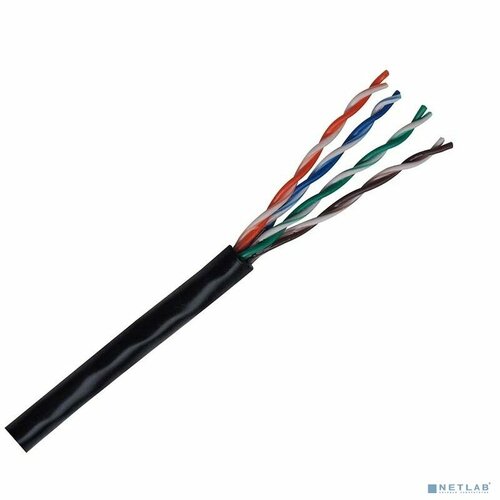 Bion Cable Кабель Кабель витая пара Bion BCL-U5510-181 U/UTP, кат.5e, 4x2x0,51 мм AWG 24, медь, одножильный, PVC, для внутренней прокладки, 305м, черный чёрный bion cable кабель витая пара bion bcl u5510 181 u utp кат 5e 4x2x0 51 мм awg 24 медь одножильный pvc для внутренней прокладки 305м серый