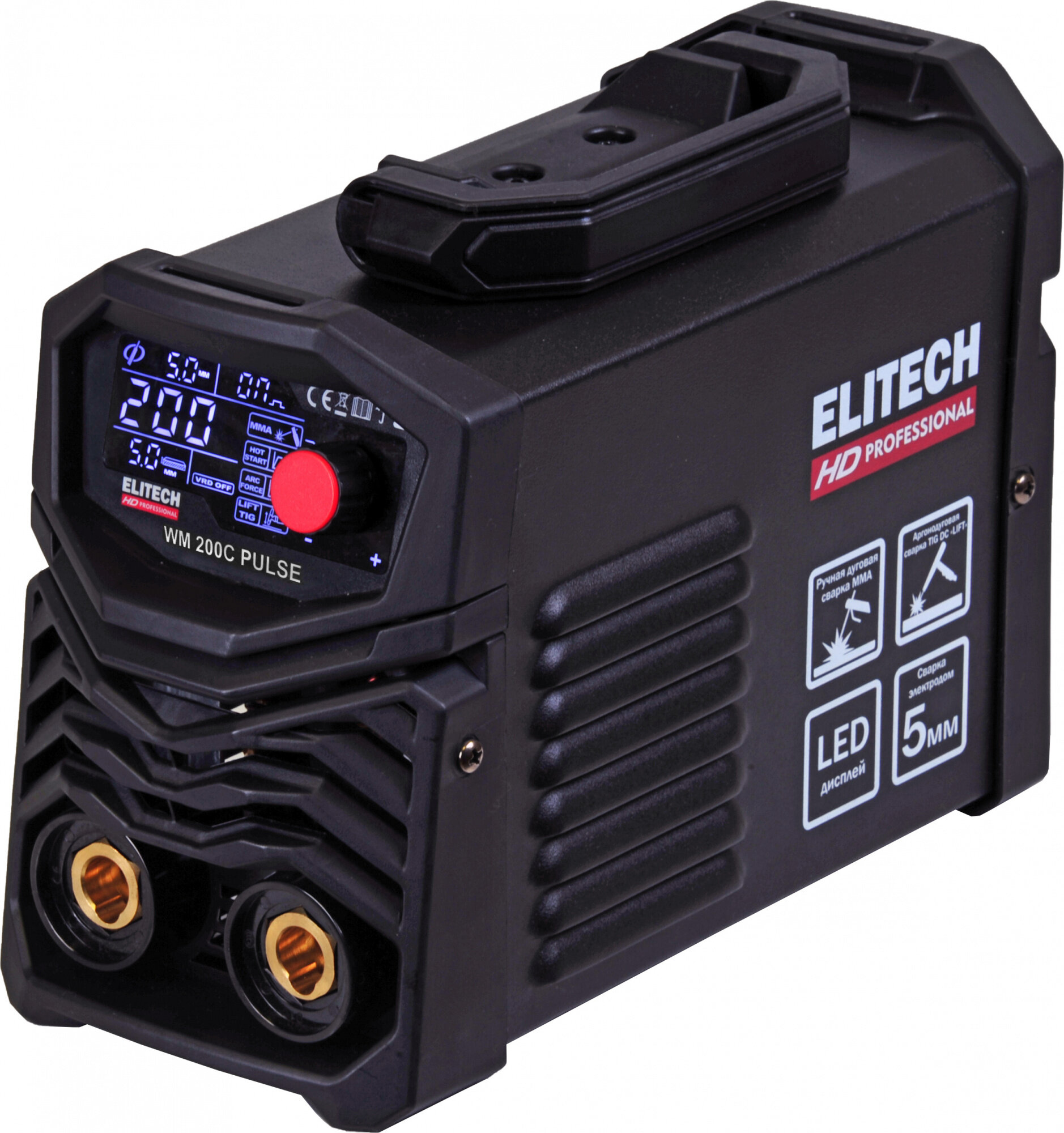 Сварочный инвертор Elitech HD WM 200C PULSE - фото №5