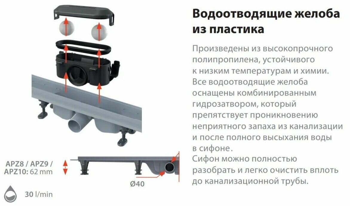 Гидрозатвор Alcaplast - фото №10