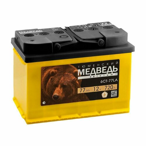 Аккумулятор Тюменский медведь 77Ач L EN730A 278x175x190 B13 8150₽