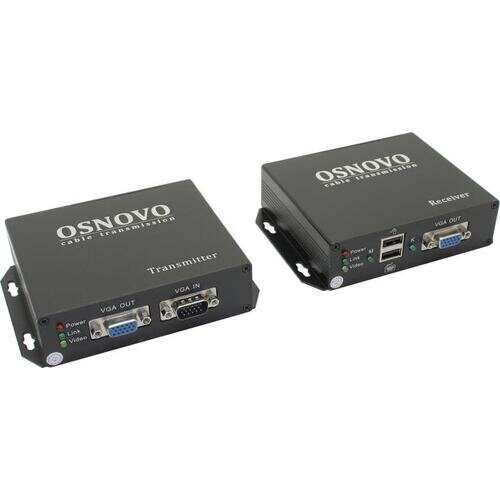 Удлинитель по «витой паре» VGA+USB Osnovo TA-VKM/3+RA-VKM/3(ver.2)