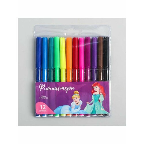 Фломастеры 12 цветов Принцессы 281₽