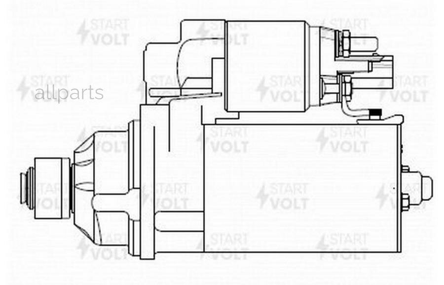 STARTVOLT LST1841 Стартер для а/м VAG Passat B7 (11-)/Golf VI (08-) 1.4TSI/1.8TSi 1,4кВт (LSt 1841)