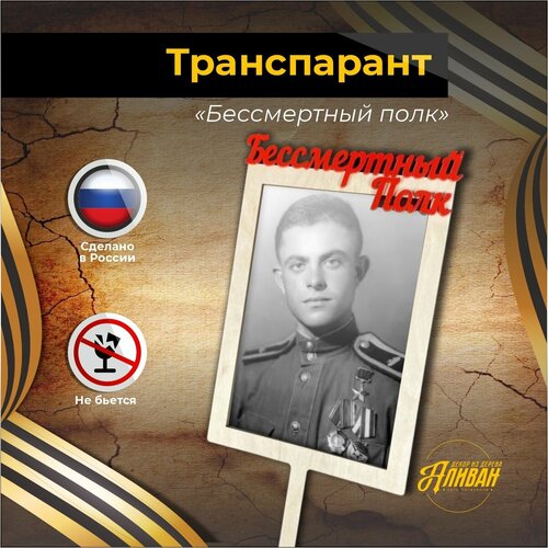фото Штендер для фото а4 "бессмертный полк", транспарант на 9 мая с надписью аливан