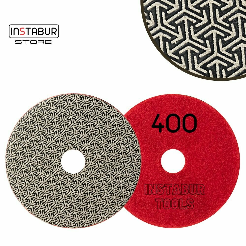 фото Гальванический шлифовальный круг №400 для сухого шлифования керамики и керамогранита, DLT