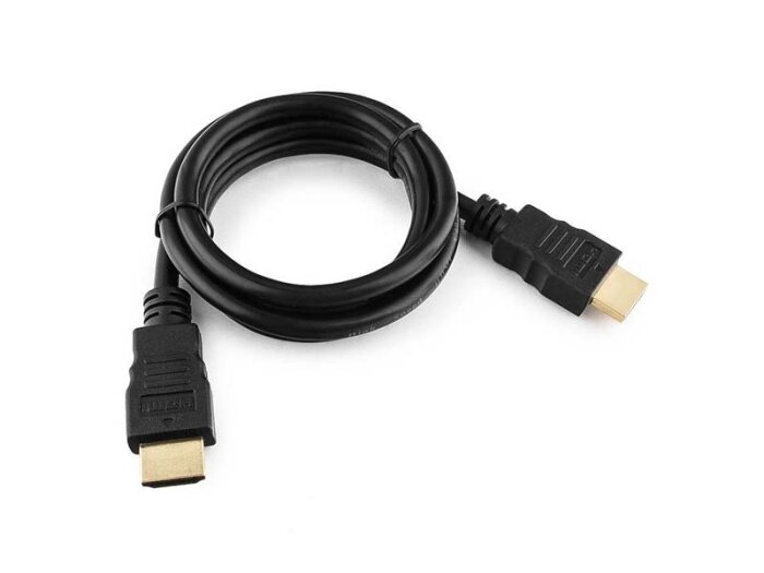 Кабель HDMI Cablexpert CC-HDMI4-1M 1м v2.0 19M/19M черный позол. разъемы экран