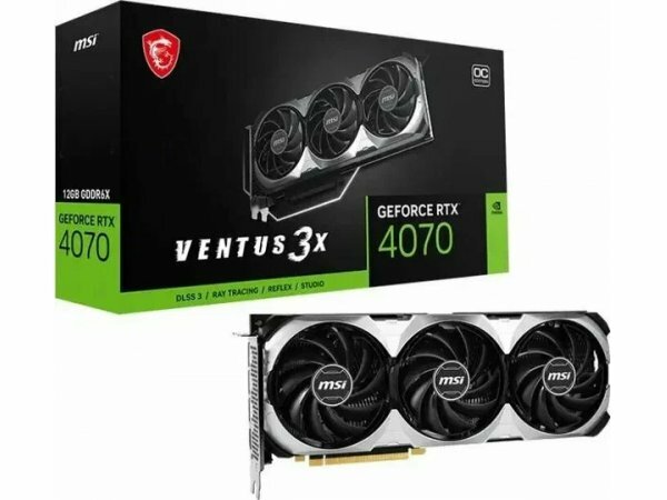 Видеокарта MSI GeForce RTX 4070 VENTUS 3X E 12G OC