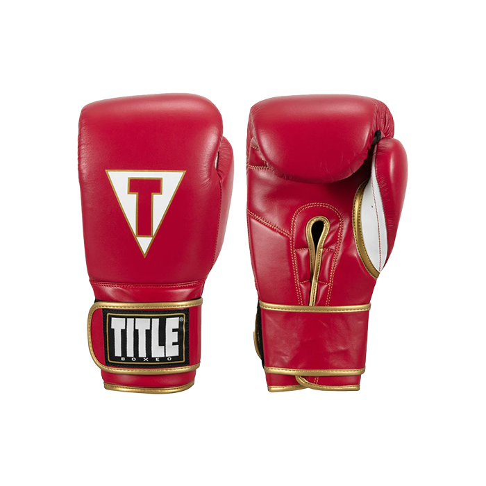 Боксерские перчатки TITLE Boxeo Mexican Leather Quatro Red (14 унций)