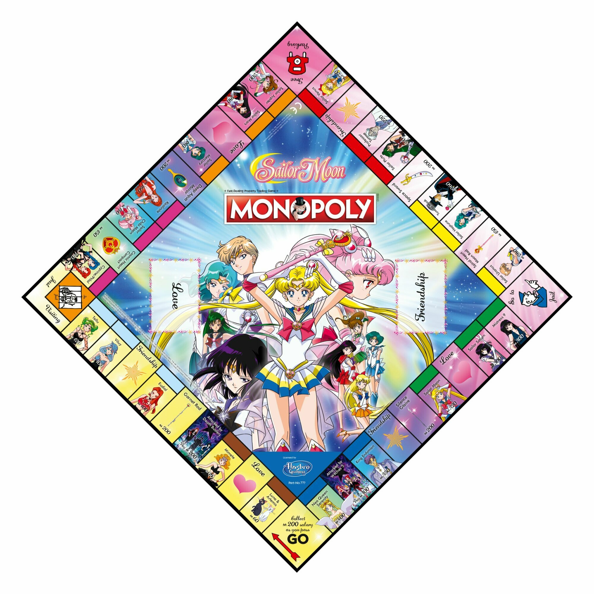 Настольная игра Winning Moves Монополия Sailor Moon Сейлор-мун на английском языке