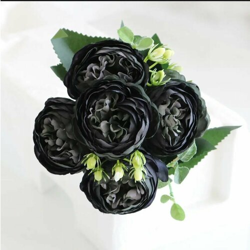 Искусственные цветы. Декоративные Пионы, 1 ветка