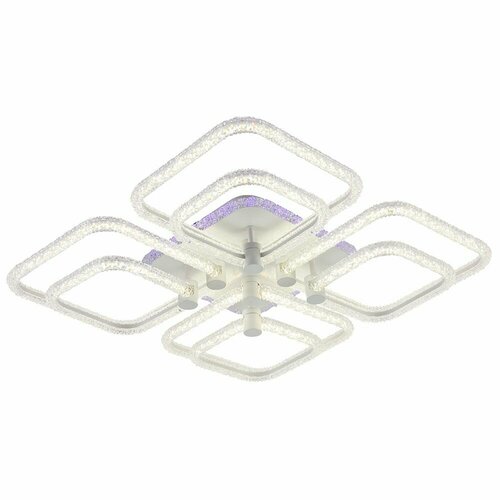 Люстра потолочная светодиодная с пультом Калейдоскоп квадратов, мощность 208 Вт. На комнату 15 метров, от Getogazov Family