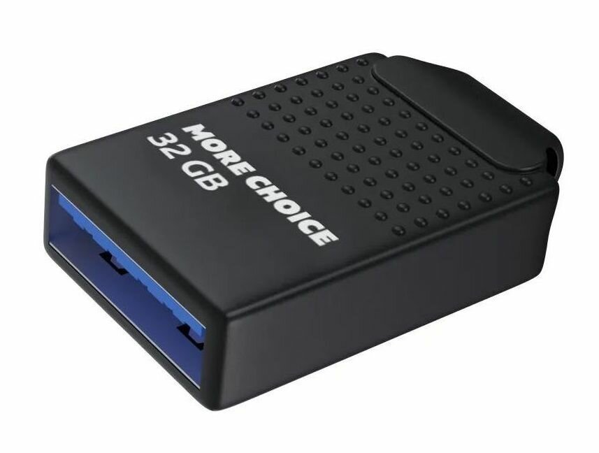 More choice Флеш накопитель памяти USB Mini MF32-2m, 32 GB 3.0, черный, 1 шт.