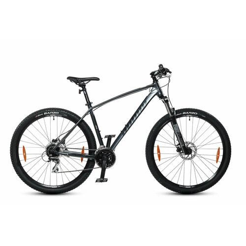 Велосипед AUTHOR Mistral 29 21 (24) серый/черный/белый гибридный велосипед author vertigo 29 2021
