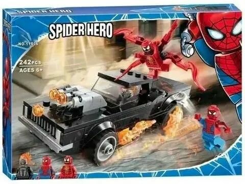 Конструктор "Человек-Паук и Призрачный Гонщик", 242 дет. NO.11636