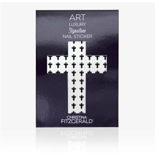 Christina Fitzgerald Art Luxury Signature Nail Sticker наклейки-стикеры для ногтей (черные крестики) 96 шт