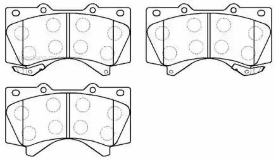 HSB HP5213 Колодки тормозные дисковые LEXUS: LX570 \ Toyota: Land Cruiser, Sequoia, Tundra