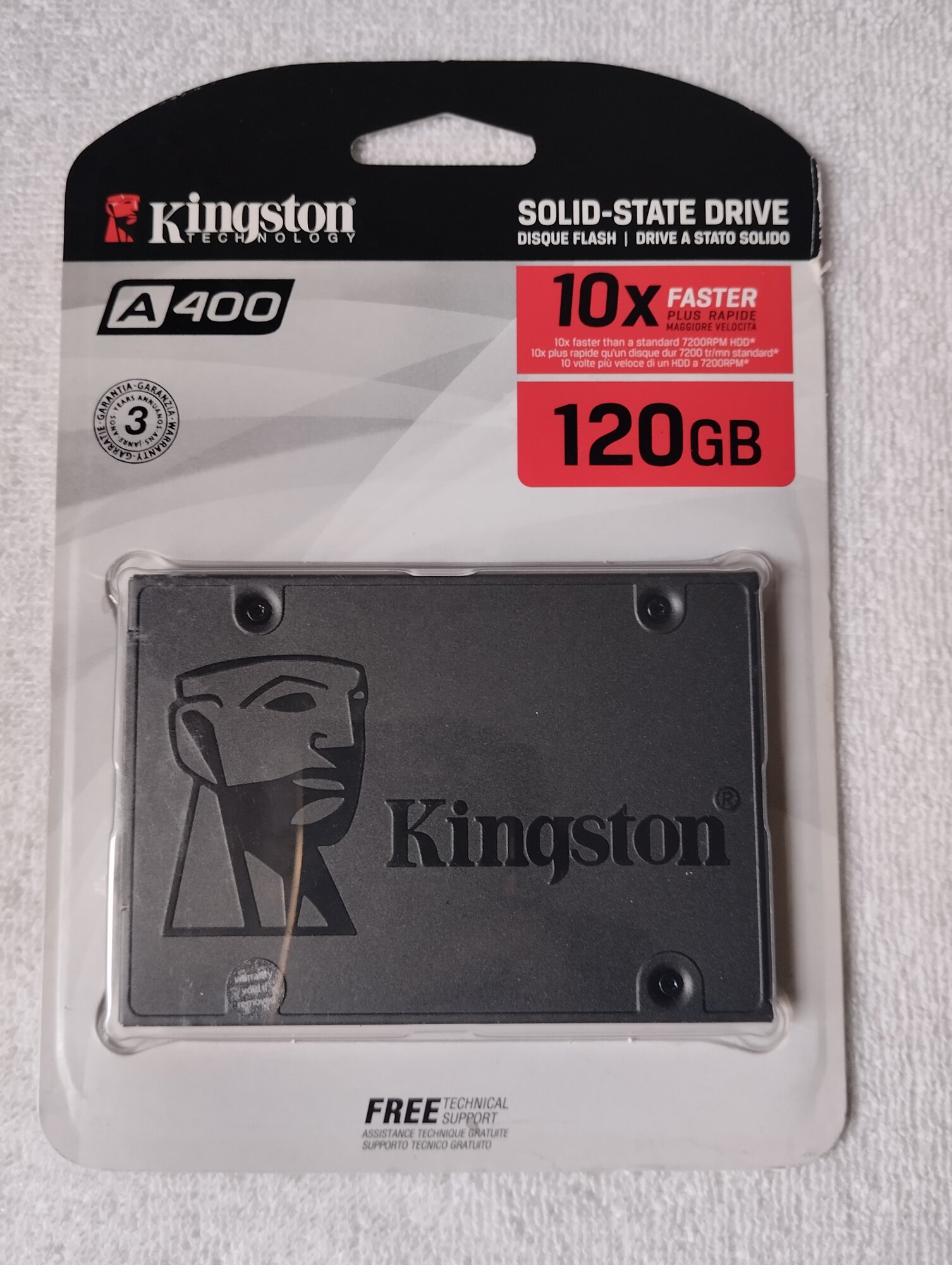 Твердотельный накопитель Kingston A400 120 ГБ SATA SA400S37/120G