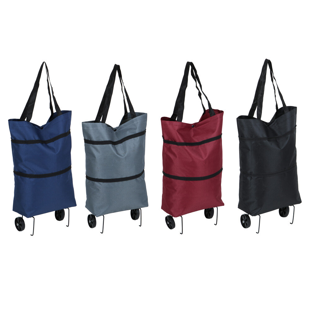 фото Сумка на колёсах VETTA до 8кг, 32х14х53см 23л, брезент, колеса D-6,8см