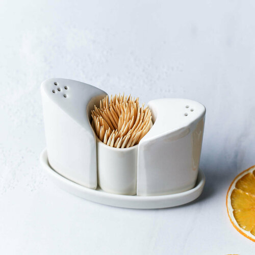 Набор для специй 4 предмета из фарфора 627₽