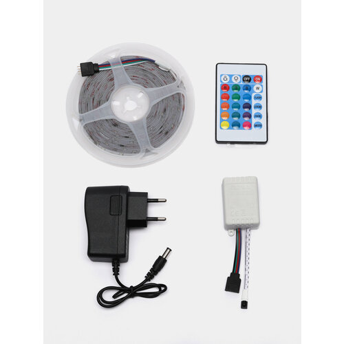 Светодиодная лента с пультом 16 цветов 5 метров 999₽