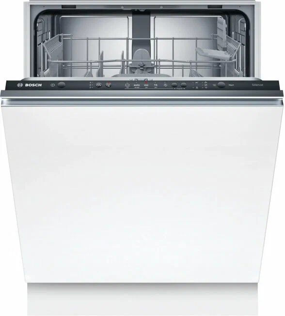Встраиваемая посудомоечная машина Bosch SMV25AX06E 60 см, встраиваемая, 12 комплектов, Serie 2, теплообменник, луч на полу