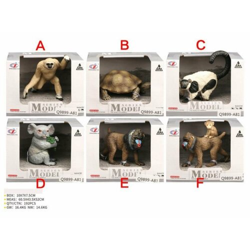 Животное, 6 видов в ассорт, в к 10x7,5x7 см