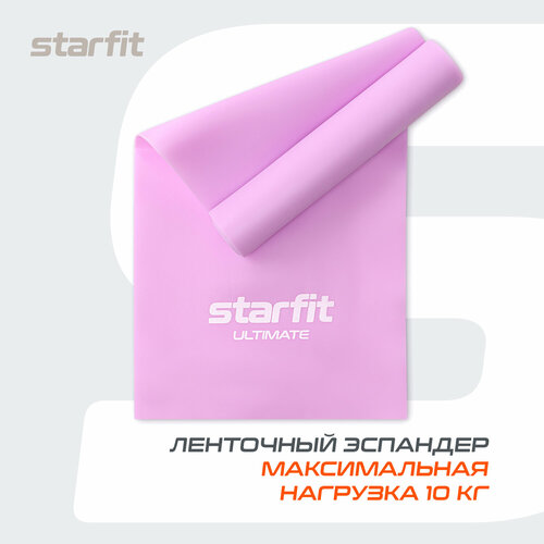 Лента для пилатеса STARFIT ES-201 1200*150*0,65 мм, фиолетовый пастель. фитнес резинки harbr fitness для спорта рук ног дома эспандер ленточный для подтягивания и фитнеса набор