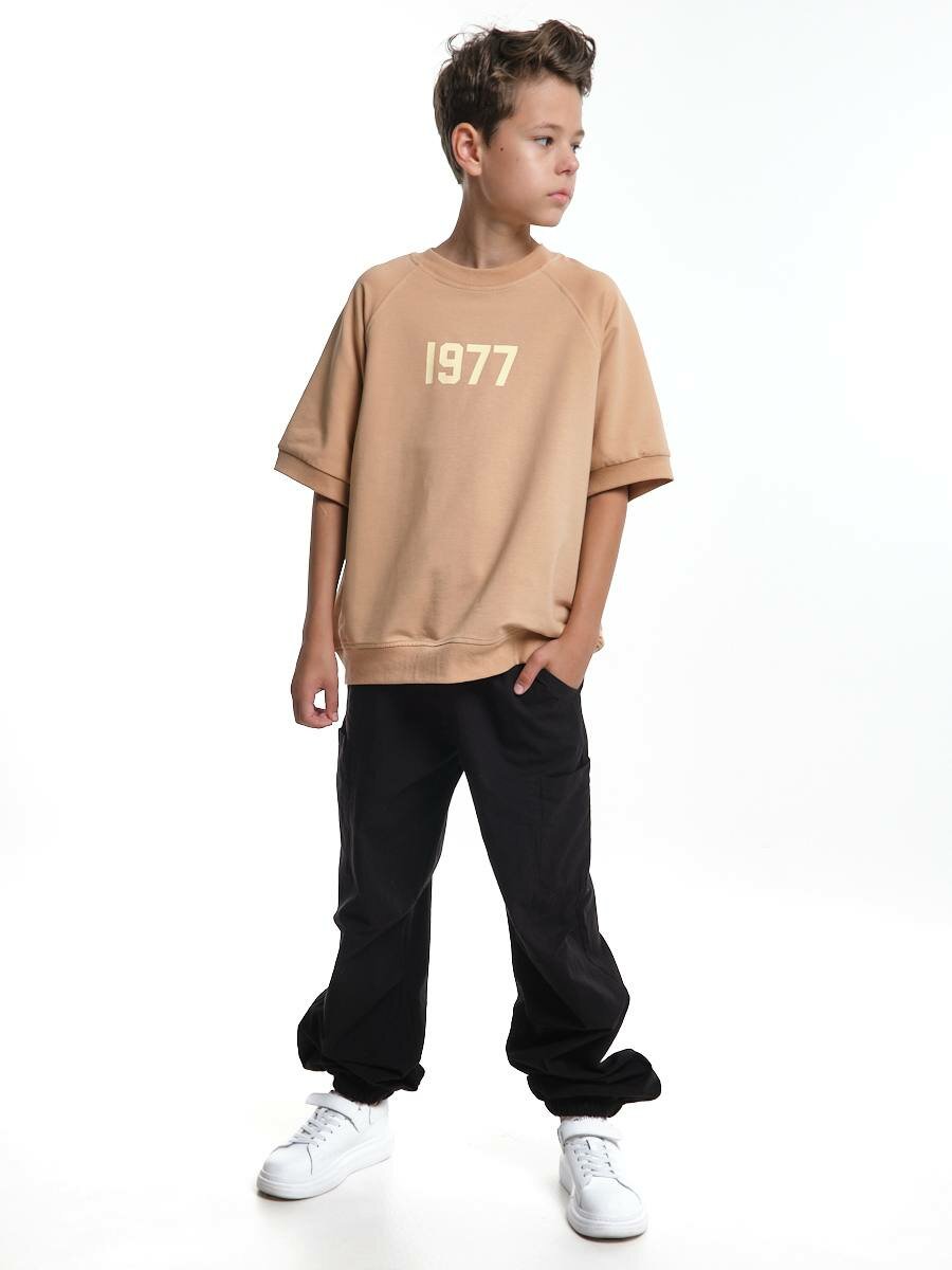Футболка Mini Maxi, размер 146, бежевый