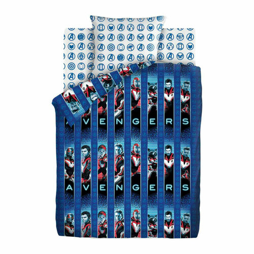 Комплект постельного белья 1,5 спальный из хлопка с одной наволочкой 