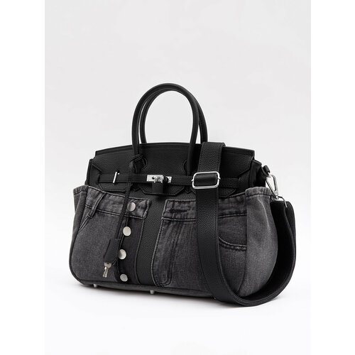 Сумка тоут Marco Russo, черный/серый