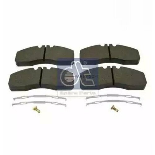 DT SPARE PARTS 294095 Колодки тормозные DAFRenaultVolvo с установочным комплектом RORMeritor 16372₽