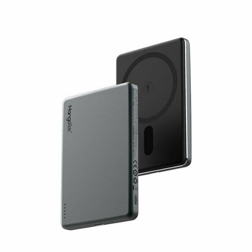 Внешний аккумулятор ультратонкий MangoTek MagSafe MGP01 5000 mAh 15W для iPhone 12131415 Серый 4200₽