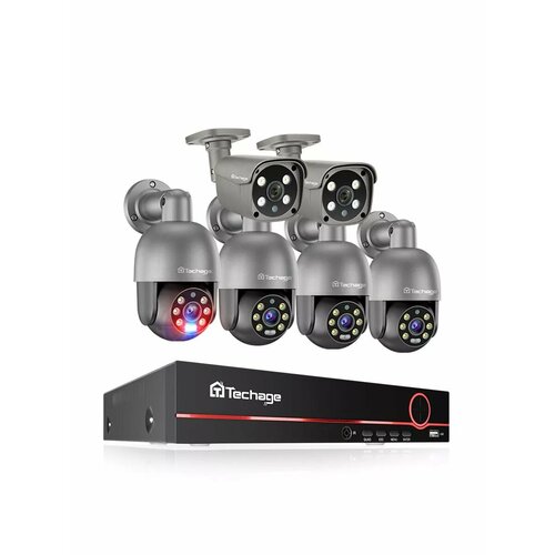 Techage 8CH POE 8-канальный видеорегистратор с двусторонней аудиосвязью 29999₽